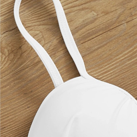 White Push Up Swim Bra Top - Picture 5 of 11